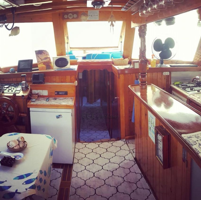 Yakamoz T Gulet,  Rear Deck Seating.