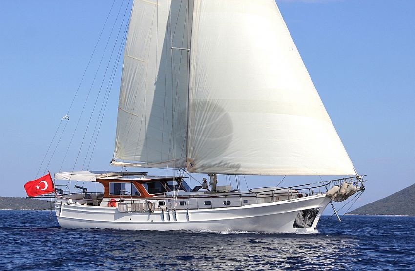 Zorbas Gulet Yacht, Side View: