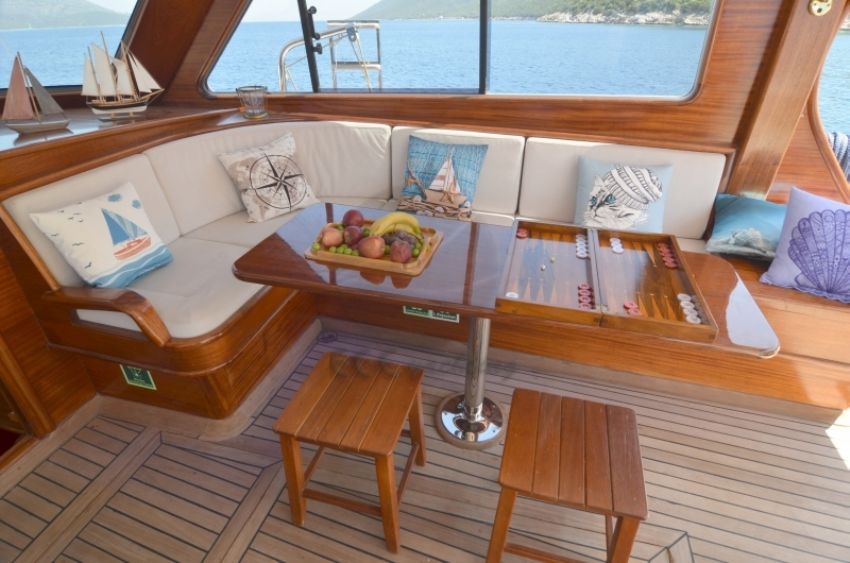 Zorbas Gulet Yacht, Seating Space.