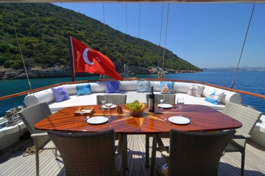 Zorbas Gulet Yacht, Al Fresco Dining.