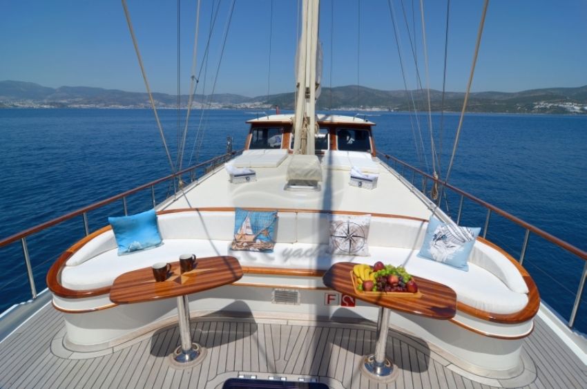 Zorbas Gulet Yacht, Front Deck.