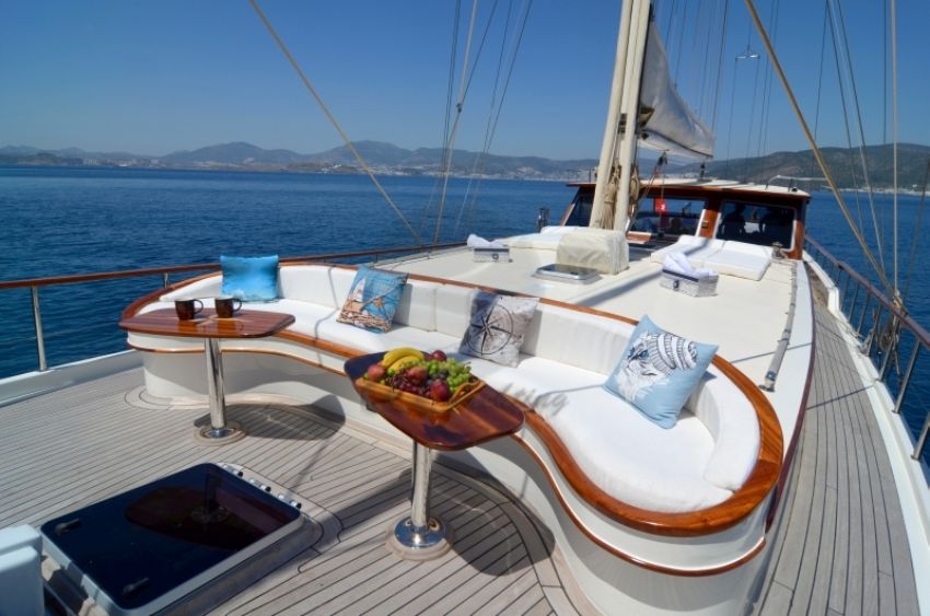 Zorbas Gulet Yacht, Front Deck Seating.
