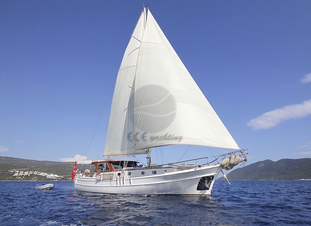 Zorbas Gulet Yacht, Starborad Front View.